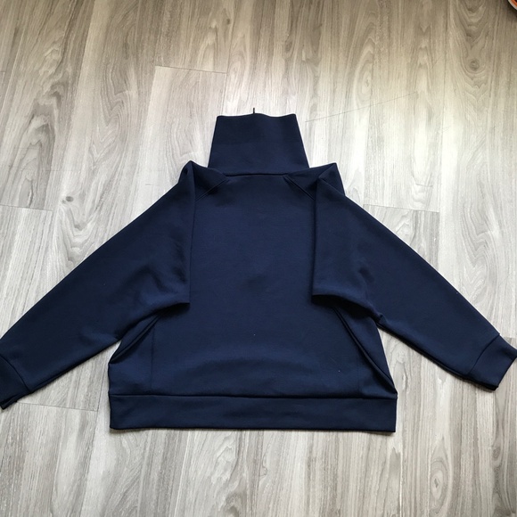 SPANX AirEssential Pullover Top Blue Half Zip Womens 2XT - Picture 2 of 15